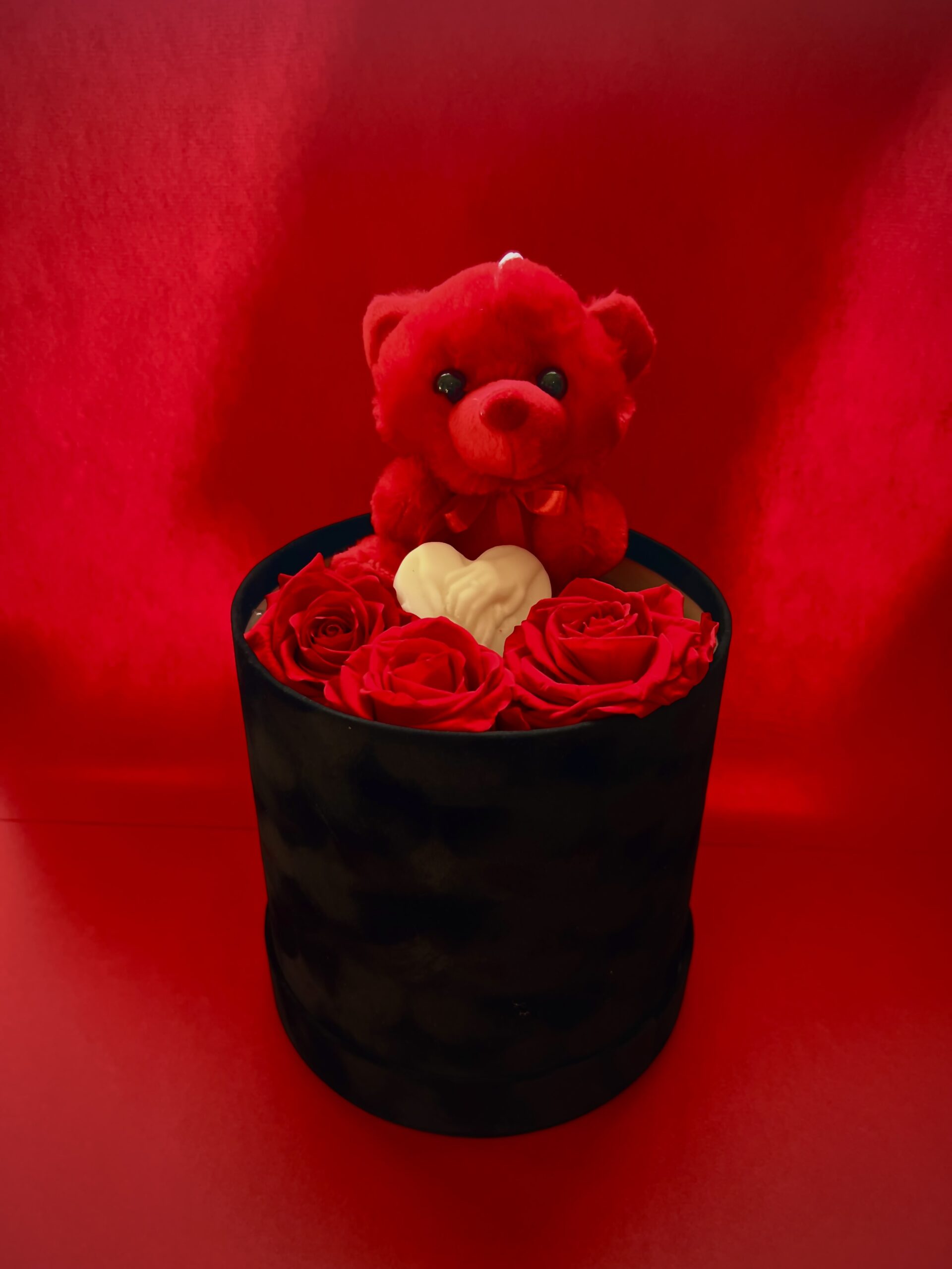 Gift Box με Αρκουδάκι και Forever Roses - Image 2