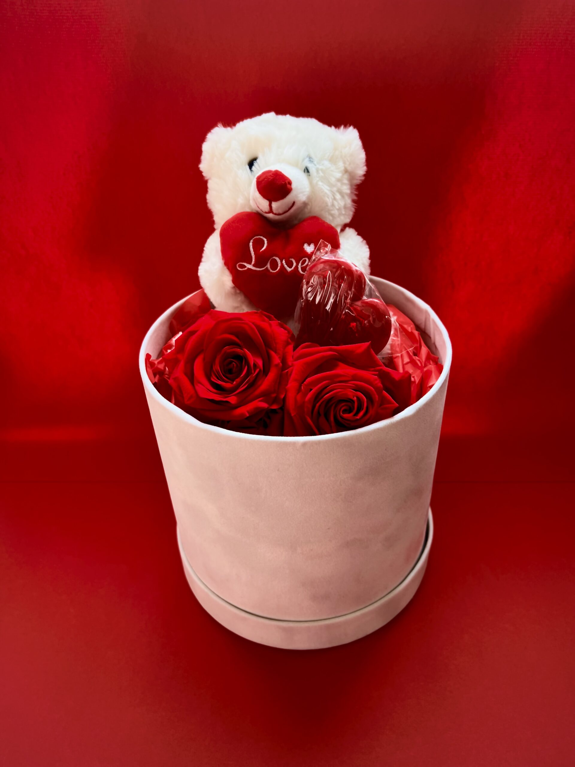 Gift Box με Αρκουδάκι και Forever Roses - Image 4